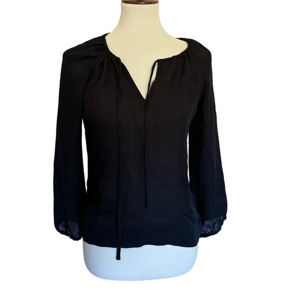 Nili Lotan Silk Black Blouse - Picture 1 of 3